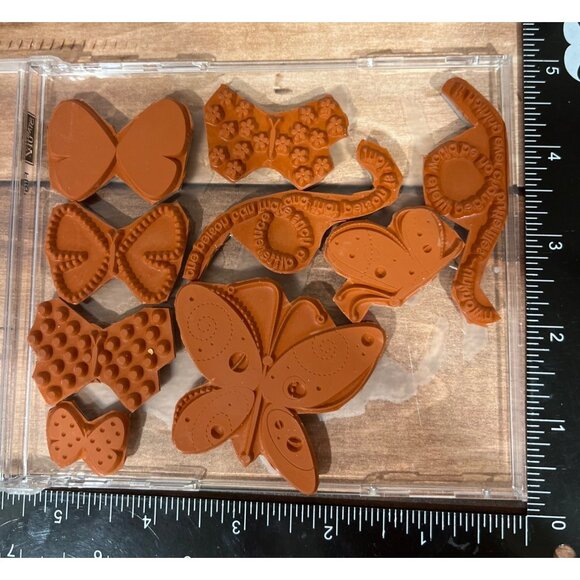 Stampin Up! MIXED Butterfly Rubber Stamp Set Crafting & Cardmaking Supplies - Picture 2 of 3